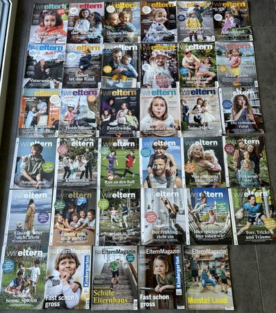 31 Ausgaben « Wir Eltern » & 4 Ausgaben « Fritz & Fränzi »